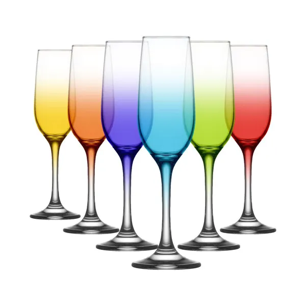 Lav Glassware 215ml Fame Champagne Flutes - Pack of Six