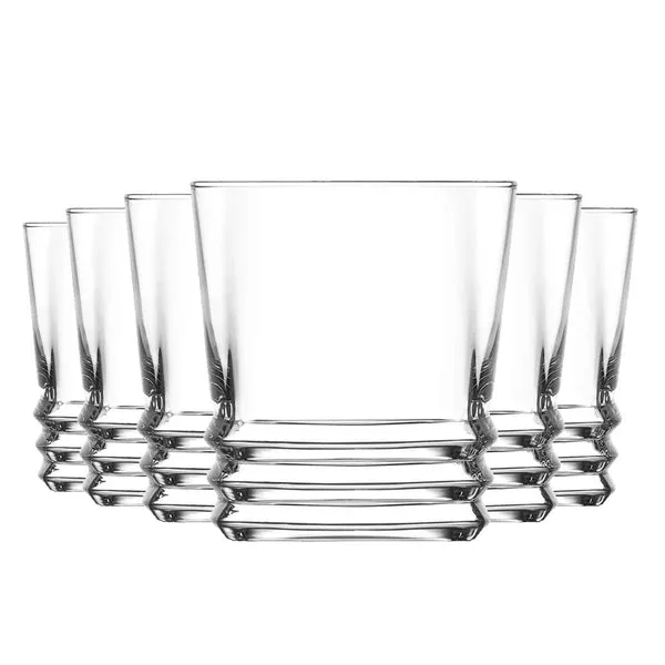 Lav Glassware 315ml Elegan Whisky Glasses - Pack of Six