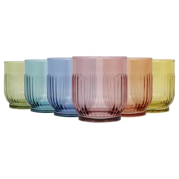 Lav Glassware 330ml Tokyo Whisky Glasses - Pack of Six - Full Colour