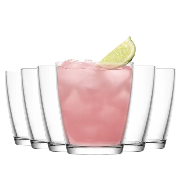 Lav Vega Water Glasses - 340ml - Clear - Pack of 6 Clear