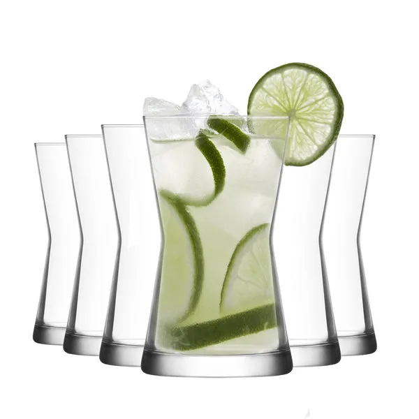 Lav Glassware 350ml Derin Highball Glasses - Pack of Six