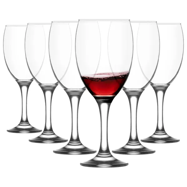 Lav Empire Red Wine Glasses - 590ml - Pack of 6 in Clear Clear