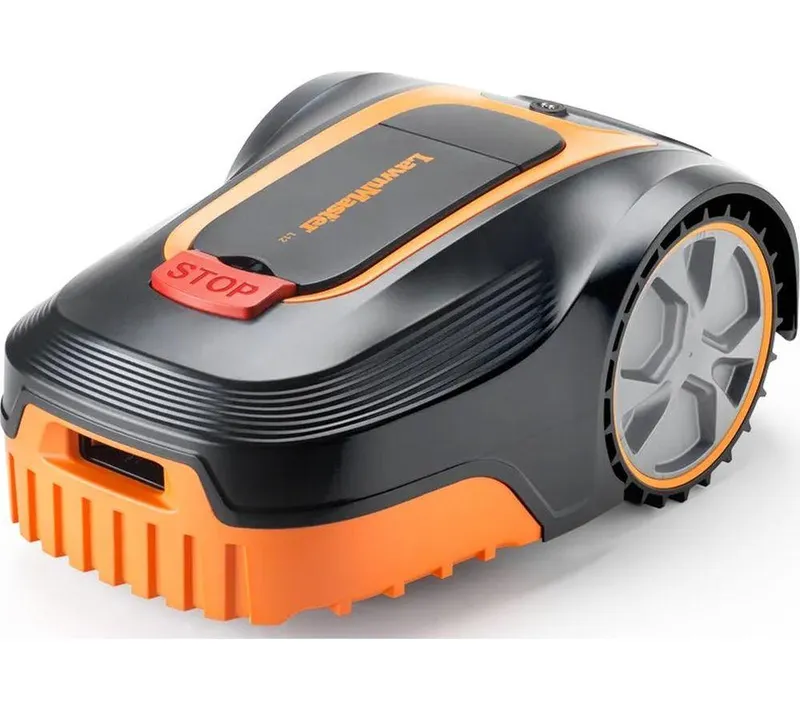 Lawnmaster L12-01 Robotic Lawn Mower - Black & Orange, Black,Orange
