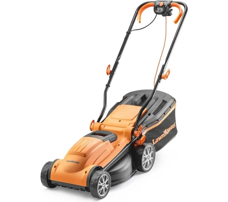 Lawnmaster MEB1434M-01 Corded Rotary Lawn Mower - Orange & Black, Orange