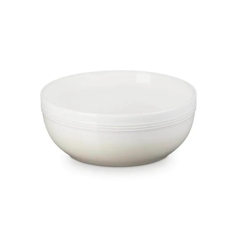 Le Creuset 20cm Coupe Stoneware Serve Bowl - Meringue
