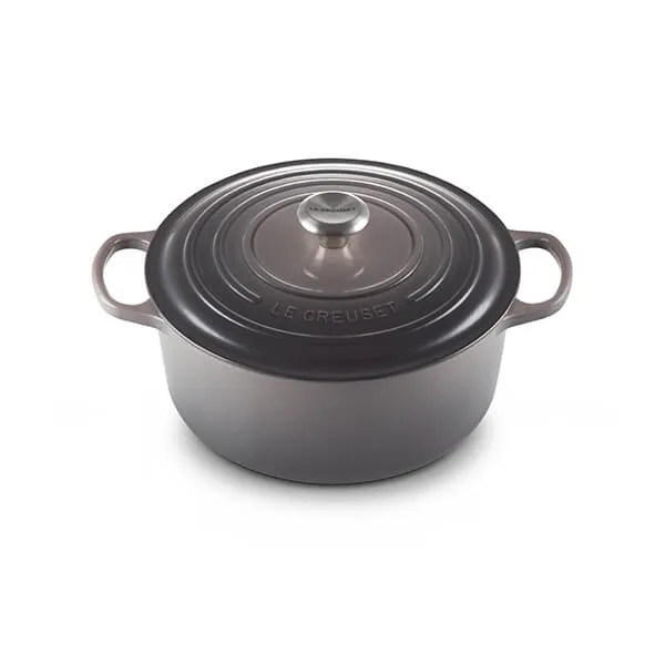 Le Creuset Signature Flint Cast Iron 20cm Round Casserole