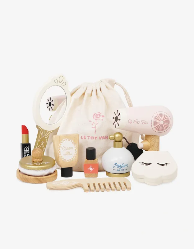 Girl's Le Toy Van Vanity Star Beauty Kit-11 Piece ( W:10 x D:5 x H11cm) - Multi - Size: One size