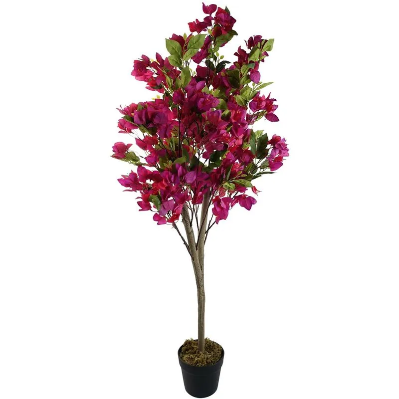Leaf 120cm Artificial Pink Bougainvillea Tree Pink