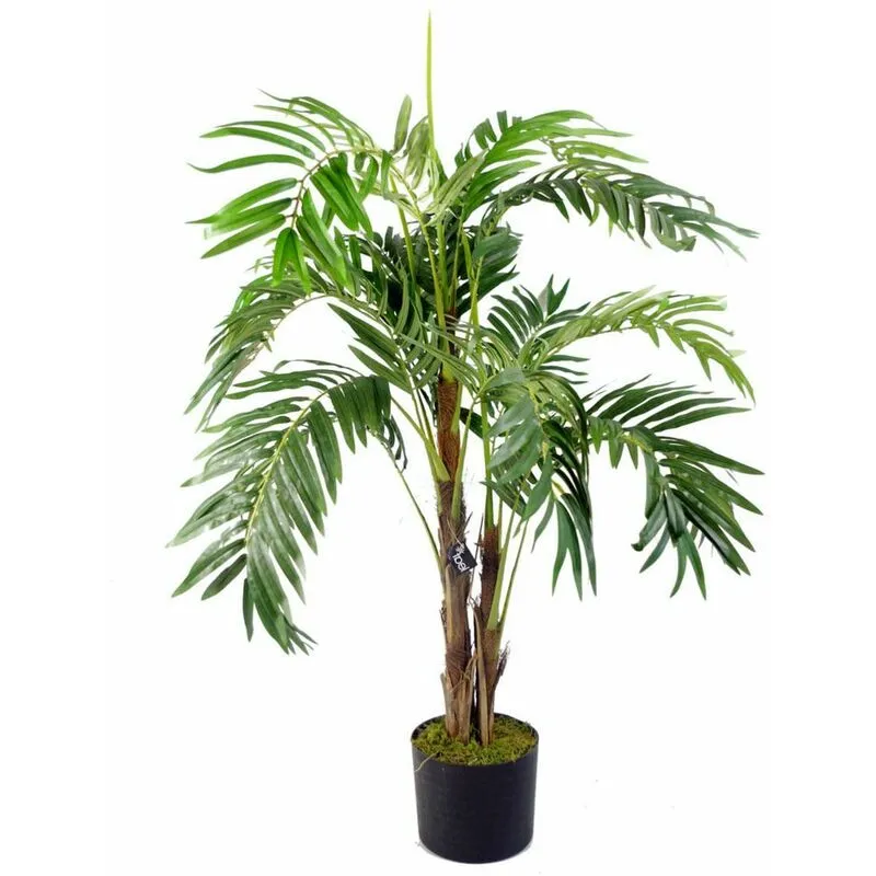 Leaf 120cm Design UK Large Realistic Artificial Palm Tree in Green Green