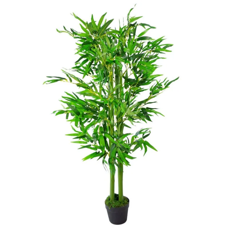 Leaf 120cm Design UK Realistic Artificial Bamboo Plants / Trees Green Green