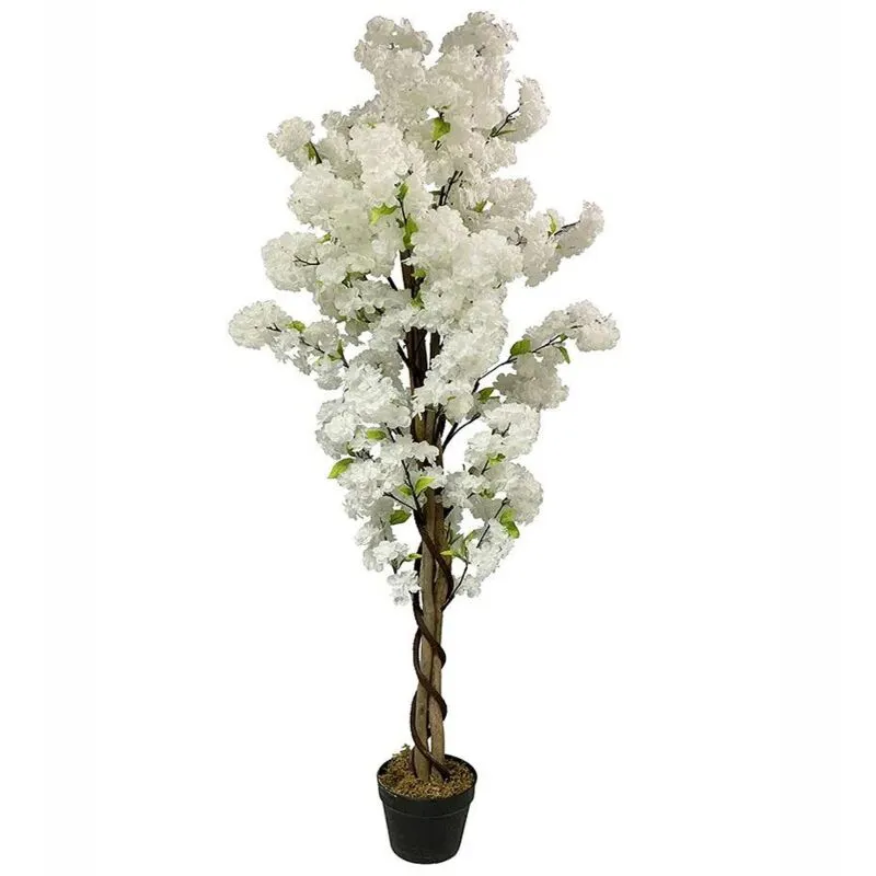 Leaf 150cm Artificial White Blossom Tree