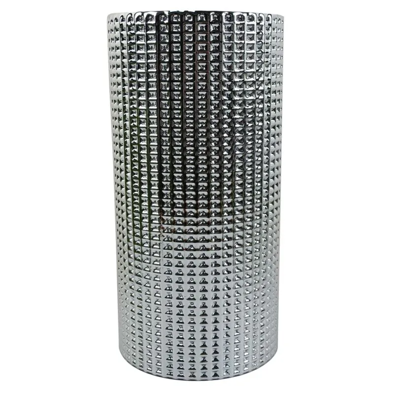 Leaf 30cm Silver Dot Glass Vase