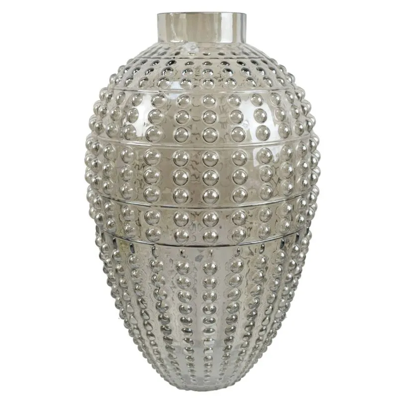 Leaf 35cm Smoke Grey Bubble Vase