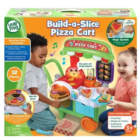 LeapFrog Build-A-Slice Pizza Cart Learning Toy