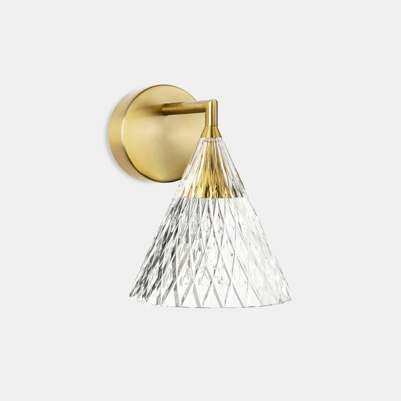 Netlighting Veneto LED Glass Dome Shade Gold IP20 6.7W 2700K Gold