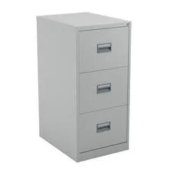 Legato Steel 3 Drawer Filing Cabinet - Grey Ref TCS3FC-GR