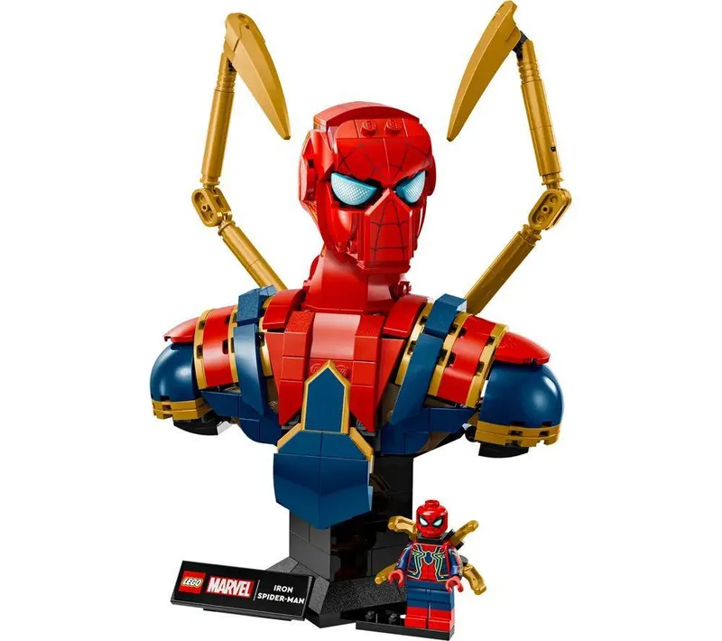 Lego Marvel 76326 Iron Spider-Man Bust Set for Adults