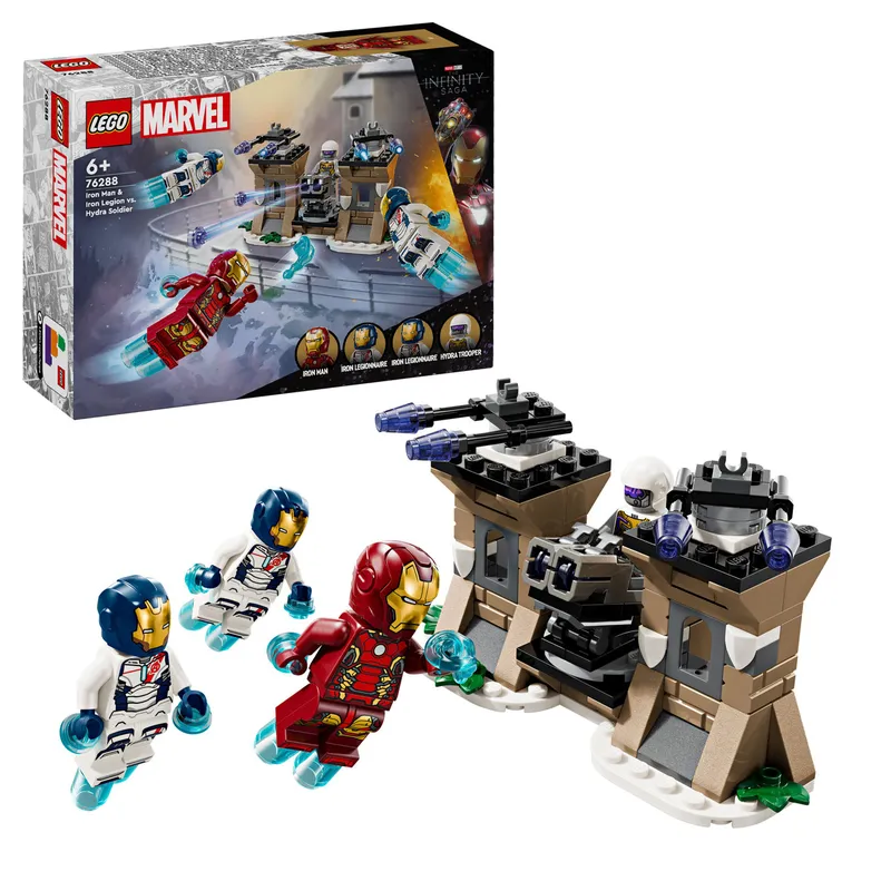 Lego Marvel Iron Man & Iron Legion vs. Hydra Soldier 76288