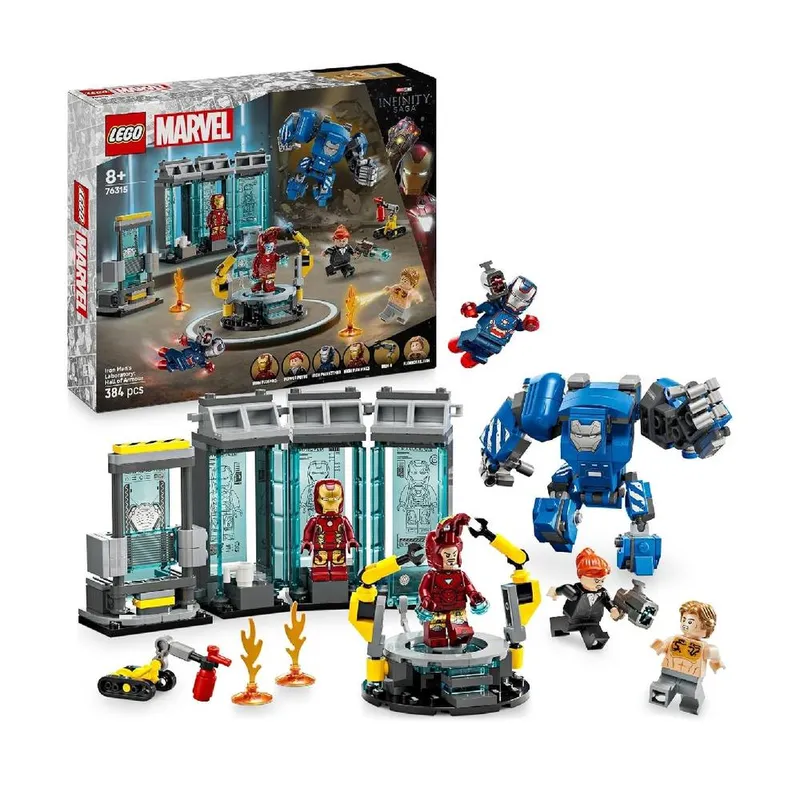 Lego Marvel Iron Man’s Laboratory: Hall of Armour Set 76315