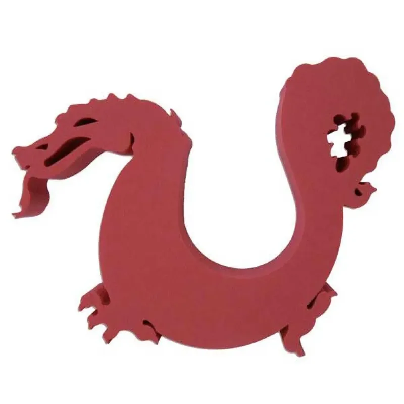 Leisis Dragon Floating Mat Red 43 x 52 x 8 cm unisex
