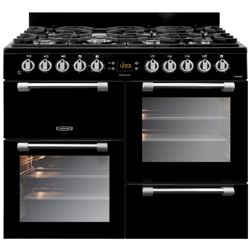 Leisure CK100F232K 100cm Wide Cookmaster Dual Fuel Range Cooker in Bla