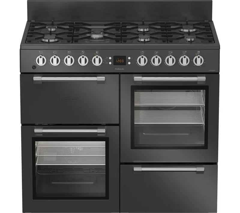Leisure Cookmaster 100 CK100F232T 100cm wide Dual Fuel Range Cooker with Gas hob Hob - Anthracite - A Rated, Grey