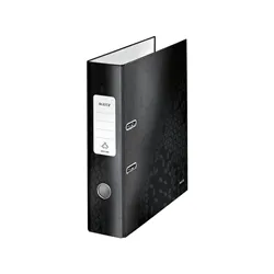 Leitz 180 Wow Lever Arch File A4 80mm Black (10 Pack) 10050095
