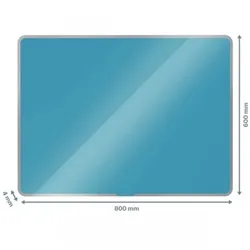 Leitz Cosy Magnetic Glass Whiteboard 80 x 60 cm Calm Blue
