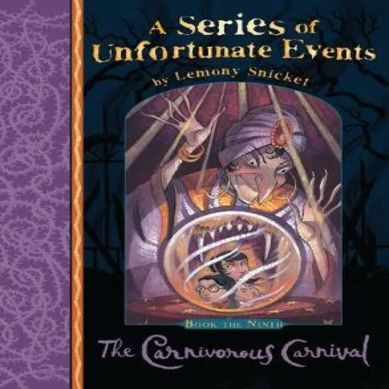 Lemony Snicket Carnivorous Carnival Paperback Book Multicolor