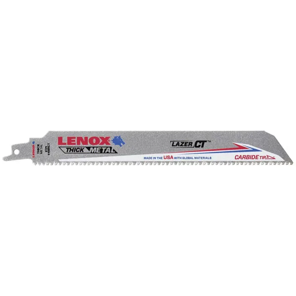 Lenox Lazer CT Carbide Tipped Reciprocating Sabre Saw Blades 230mm Pack of 1