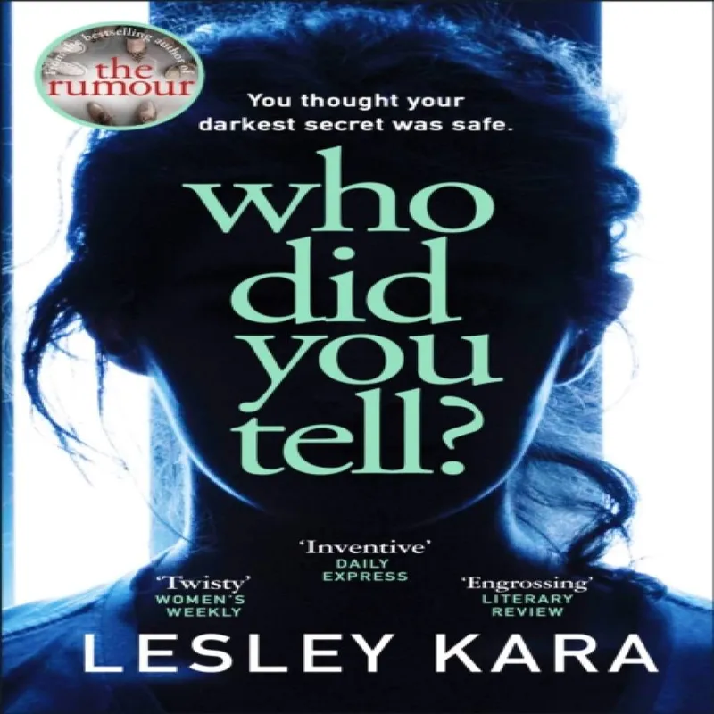 Lesley Kara Who Did You Tell? Paperback Book Multicolor
