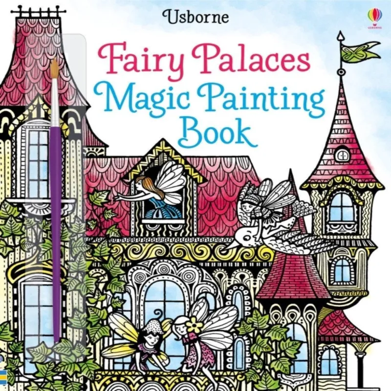 Lesley Sims Fairy Palaces Magic Painting Book Paperback Multicolor