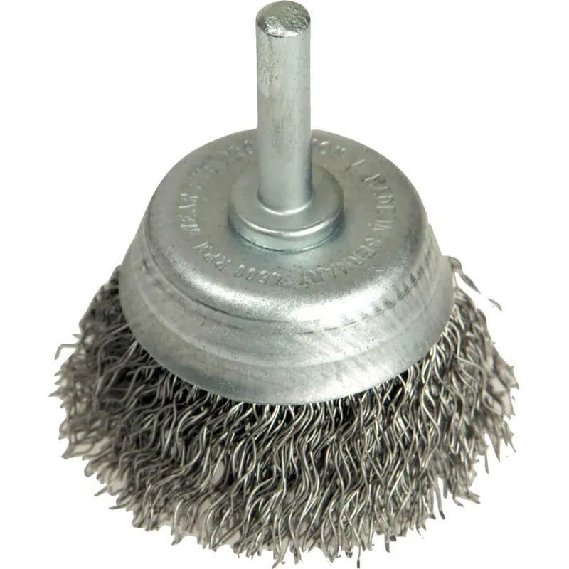 Lessmann 0.35 Steel Wire Diy Cup Brush 50mm 6mm Shank