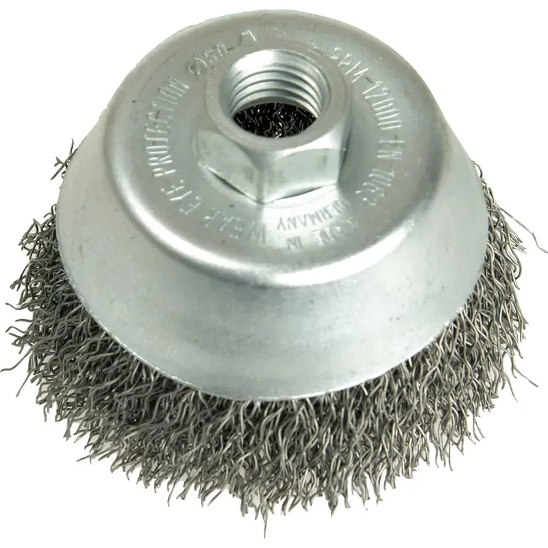 Lessmann 424.177 Cup Brush 80mm M14, 0.35 Steel Wire