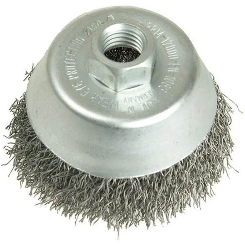 Lessmann® Lessmann Cup Brush 75mm M10, 0.35 Steel Wire LES423164