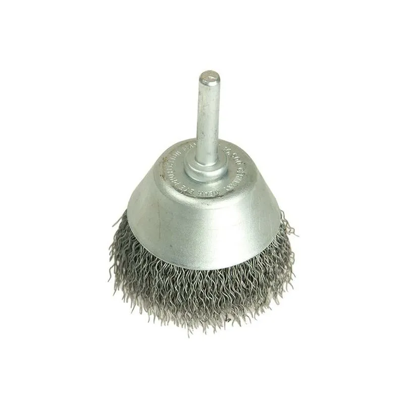 Lessmann 0.3 Steel Wire Cup Brush 70mm 6mm Shank