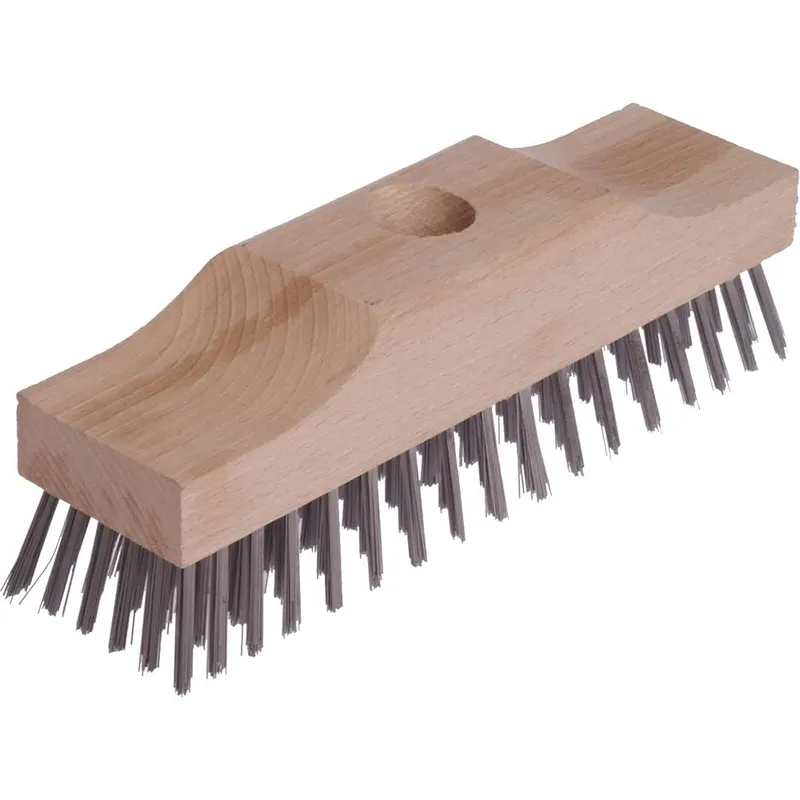 Lessmann Stiff Wire Bristle Broom Head 9"