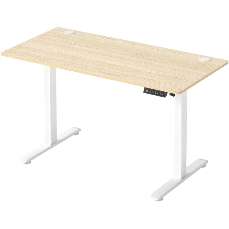 Levede Electric Standing Desk Height Adjustable with Memory Control Natural