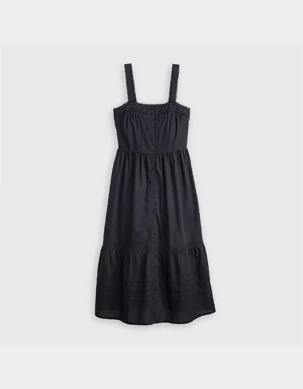 Levis Levi's Womens Caviar Cici Midi Dress - Black