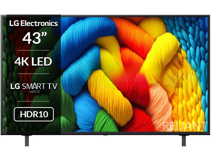 LG 43NANO80A6B 43" NANO80A 4K Nano Smart TV Black
