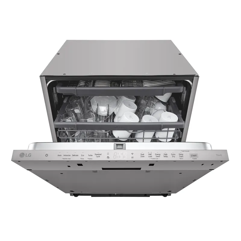 LG DB243TX 60cm Fully Integrated Dishwasher 14 Place D Rated TrueSteam