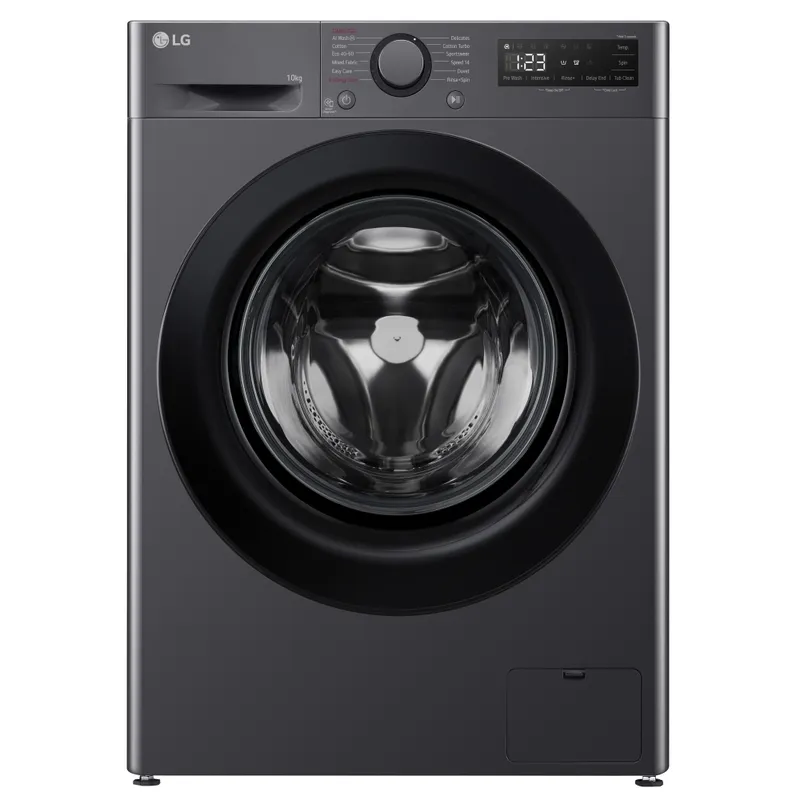 LG F4Y510GBLN1 10kg TurboWash Steam Washing Machine - Slate Grey