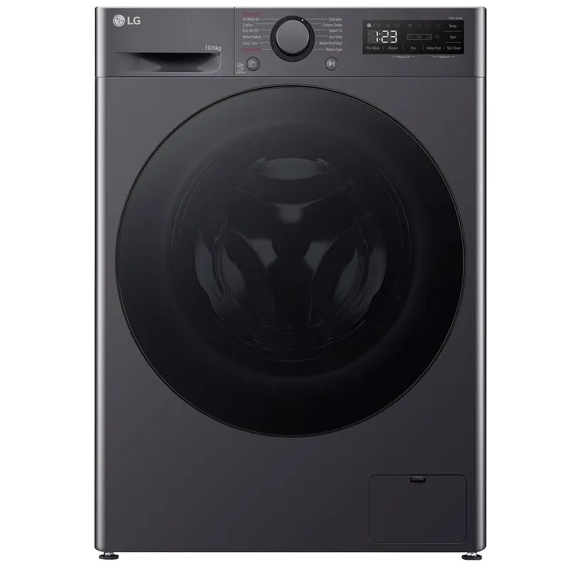 LG FWY606GBLN1 Washer Dryer in Slate Grey 1400 Spin 10kg 6kg D Rated