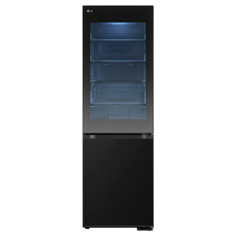 LG InstaView GBG5160CEV Smart 60/40 Fridge Freezer - Essence Black Steel, Black