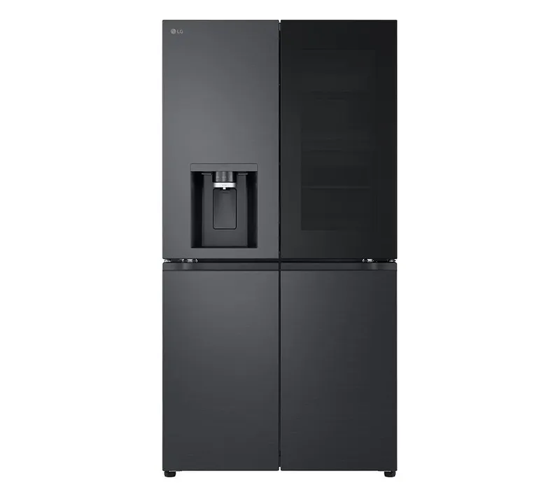 LG InstaView™ GMK960EV2E Total No Frost American Fridge Freezer - Essence Black Steel - E Rated, Essence Black Steel