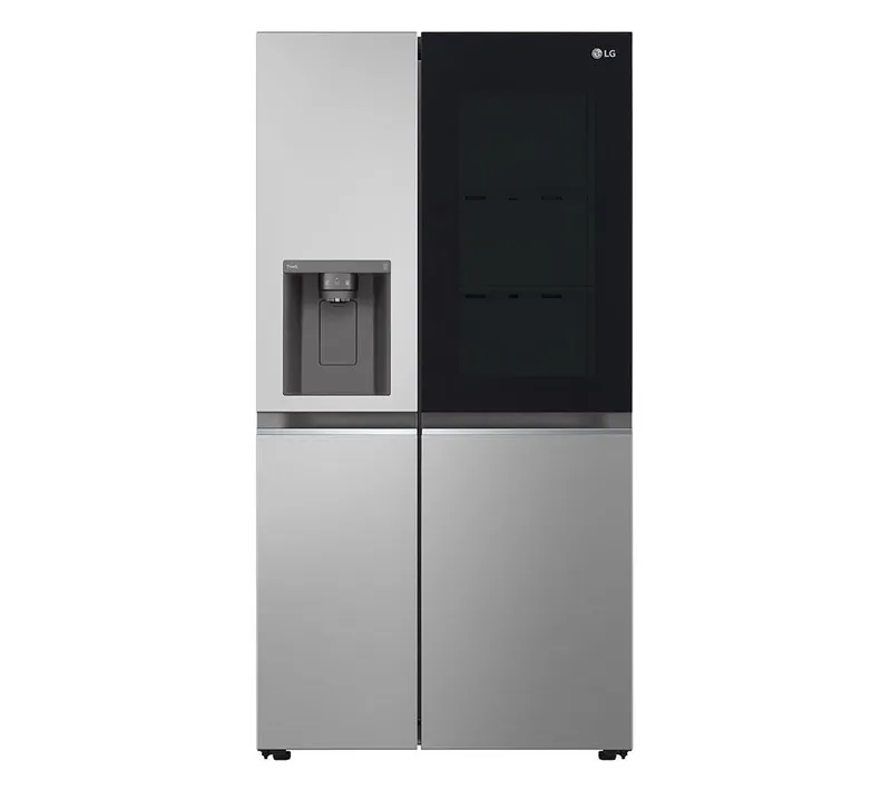 LG InstaView GSGV80PYLL American-Style Smart Fridge Freezer - Prime Silver, Silver/Grey