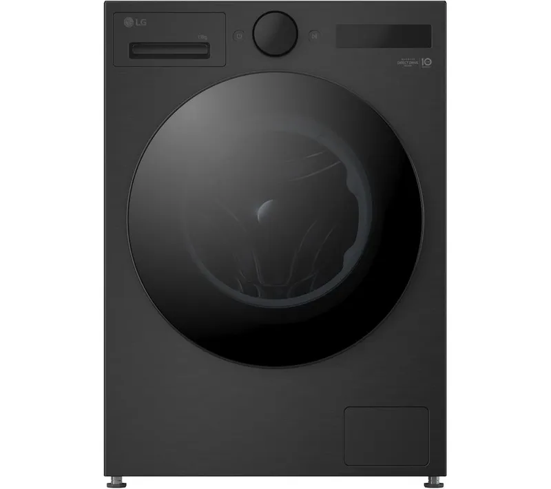 LG VX75 Series AI Direct Drive F4X7513TBB WiFi-enabled 13 kg 1400 Spin Washing Machine - Matte Black, Black