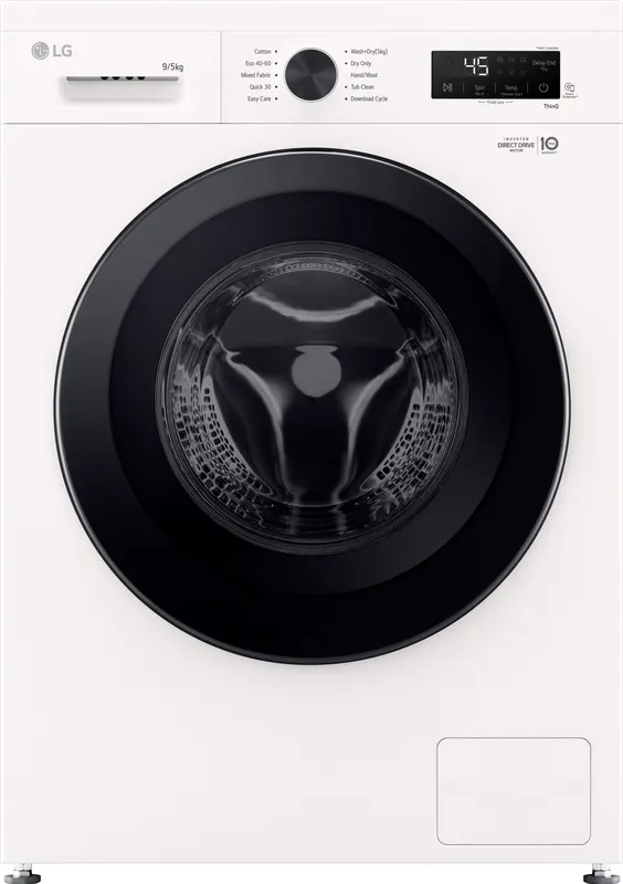 LG X10 Series Direct Drive™ W4X1095NWK Wifi Connected 9Kg/5Kg Washer Dryer with 1400 rpm - White - E Rated [Wash&Dry], A Rated [Wash Only], White