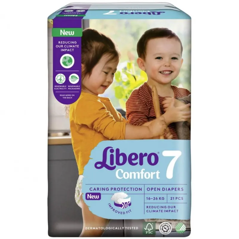 Libero Comfort Diapers, Fisrt Years 21 un. 16-26 kg