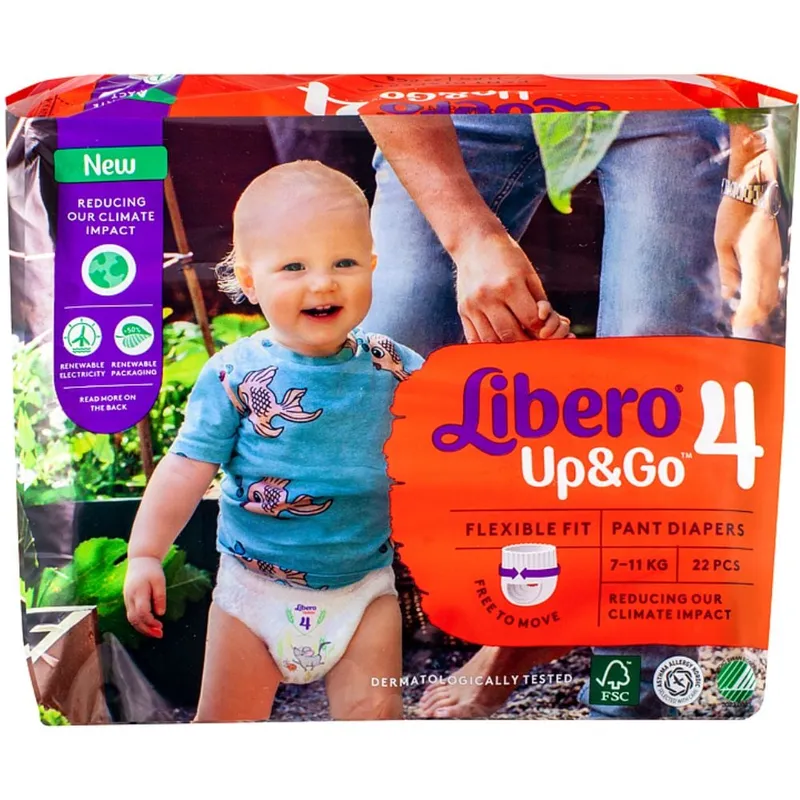 Libero Up Go Diaper T4 7/11 Kg x22